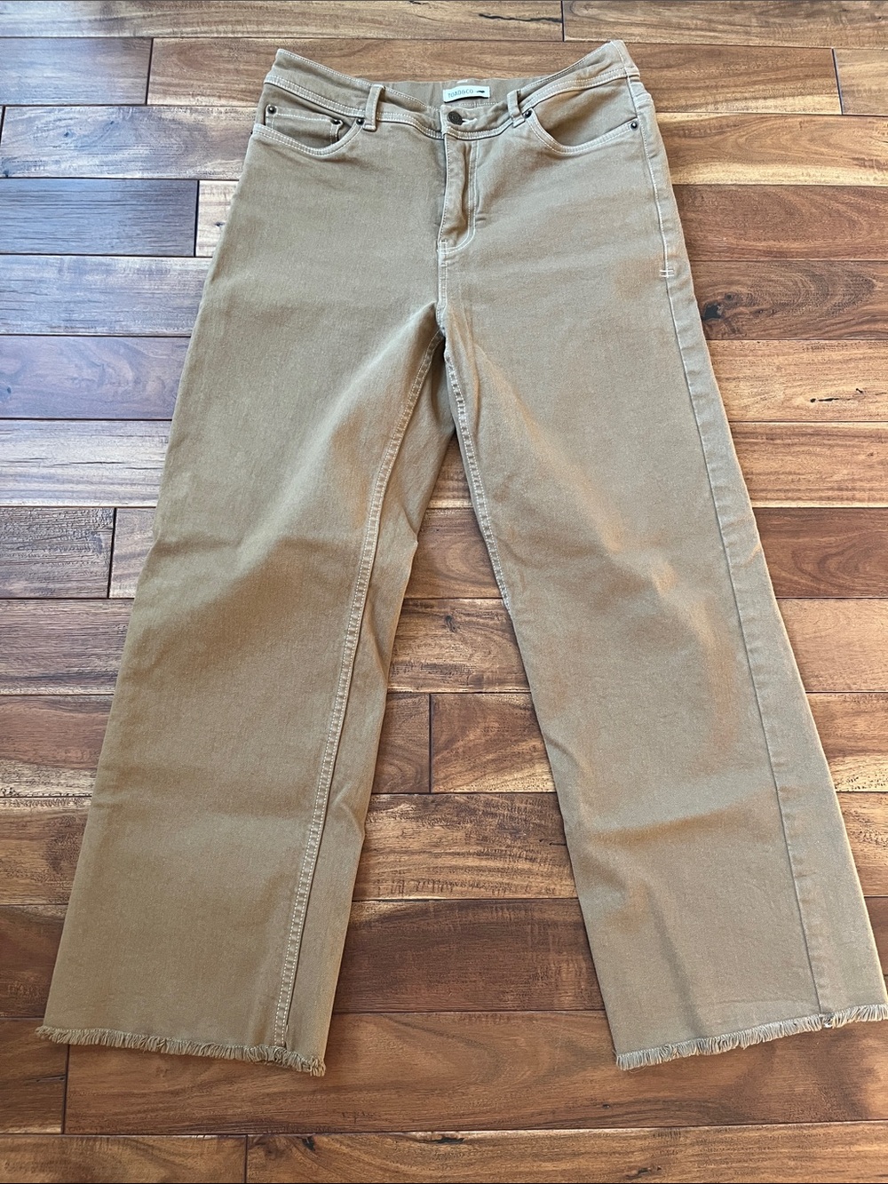 Toad&Co Wide-Leg Jeans in Tan